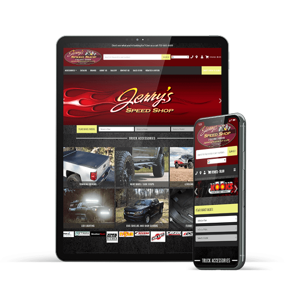 Jerry's Speed Shop Website Example