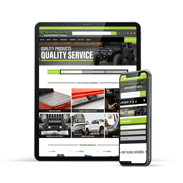 Screamin Diesel Website Example